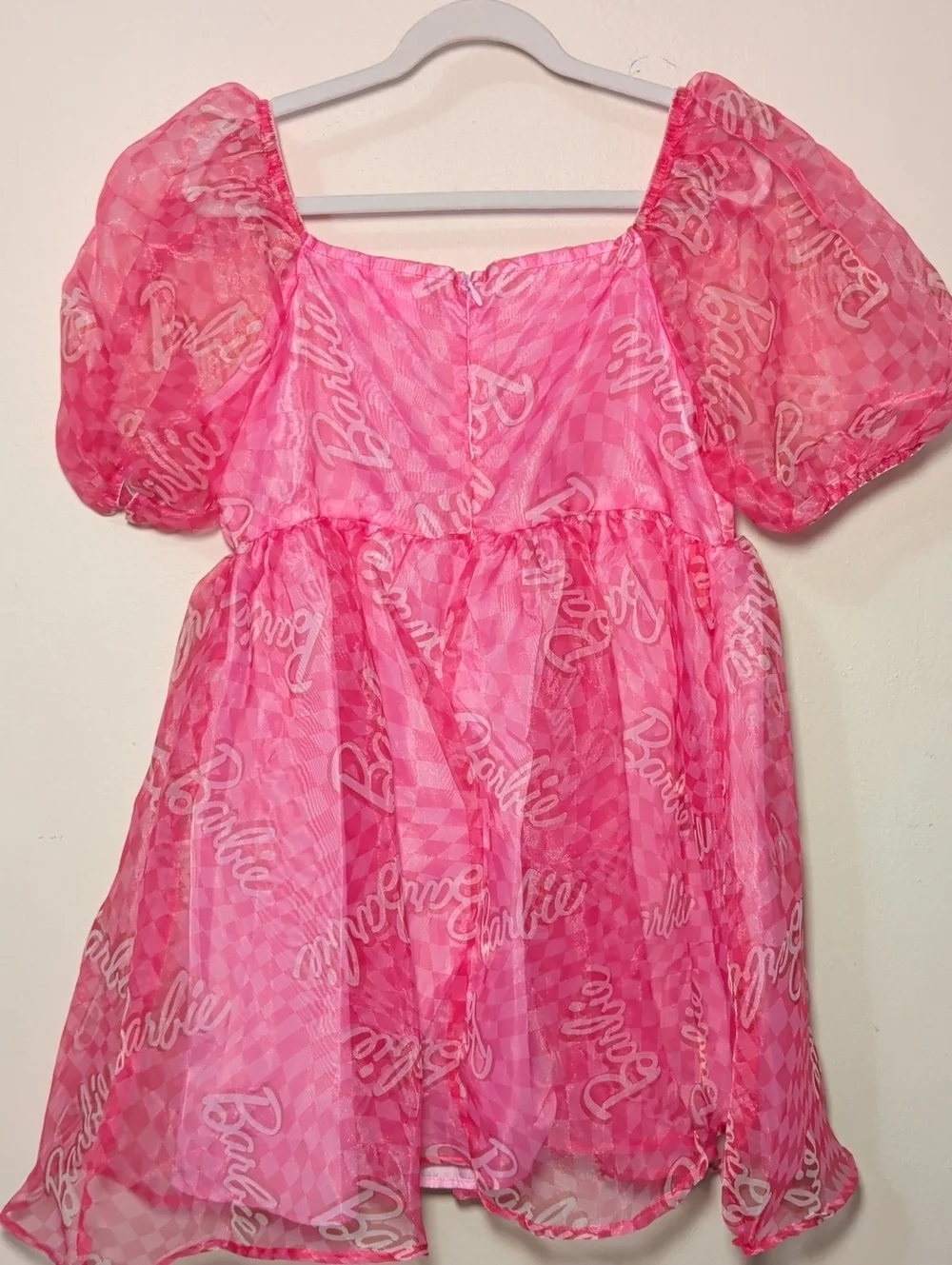 Barbie Organza Puff Dress Costume Dress-Up Halloween Mattel Girls Size XL 14